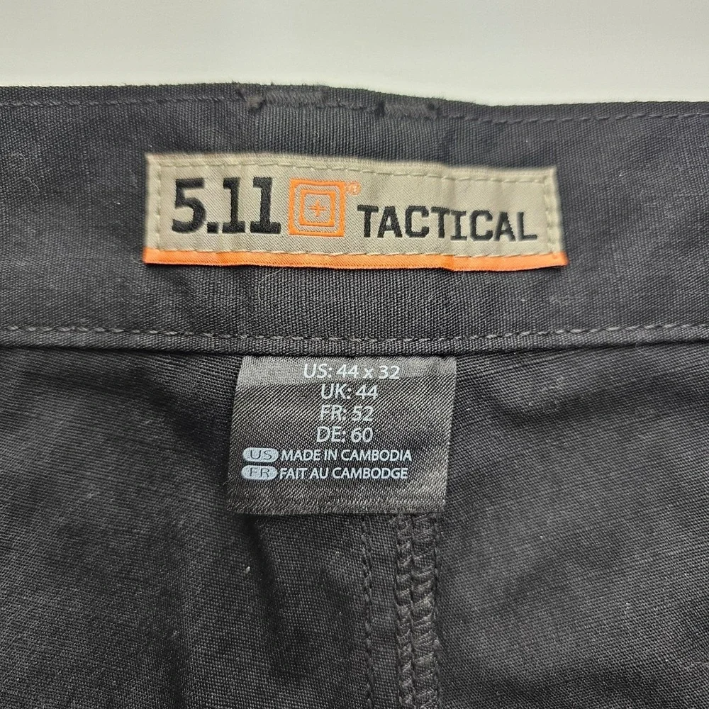 5.11 Tactical Mens Cargo Pants Black Ripstop‎ Workwear 44x32 New NWT 74251